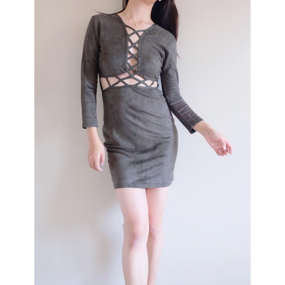 Nasty Gal JCL Faux Suede Dress